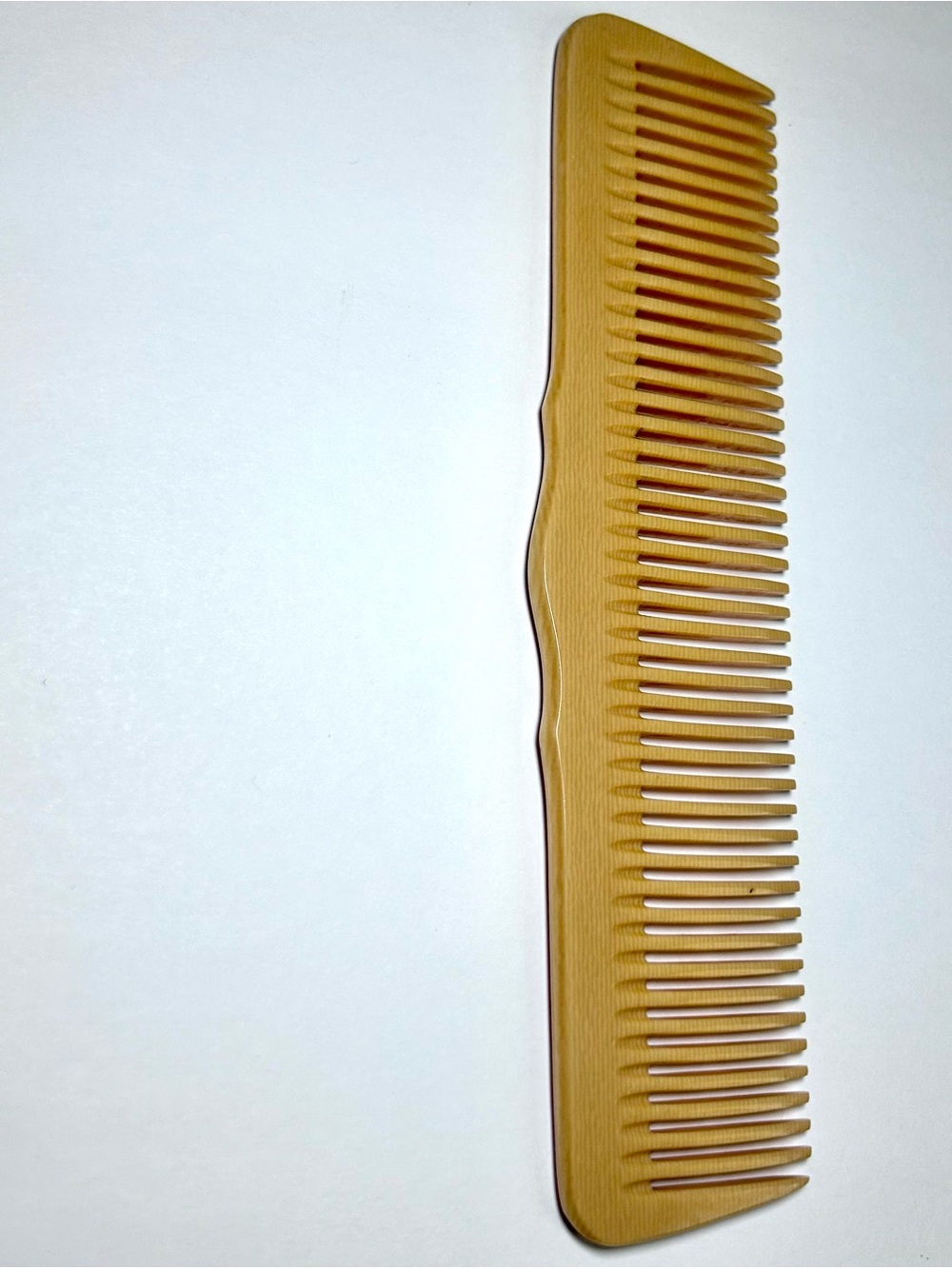 Vintage Celluloid Dressing Hair Comb Tan Fine Tooth